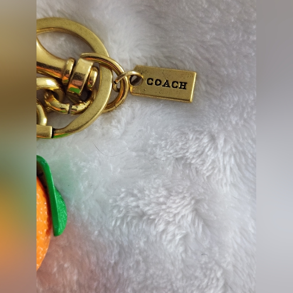 Luxury Orange Fruit Keychain Accessory Designer Inspired Bag Charm - Picture 11 of 12